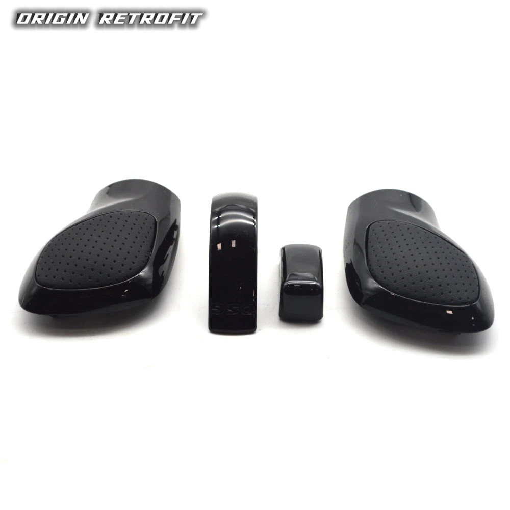 DSG shift knob renovate cover glossy black piano paint cover Italy alcantara leather perforated leather middle trip