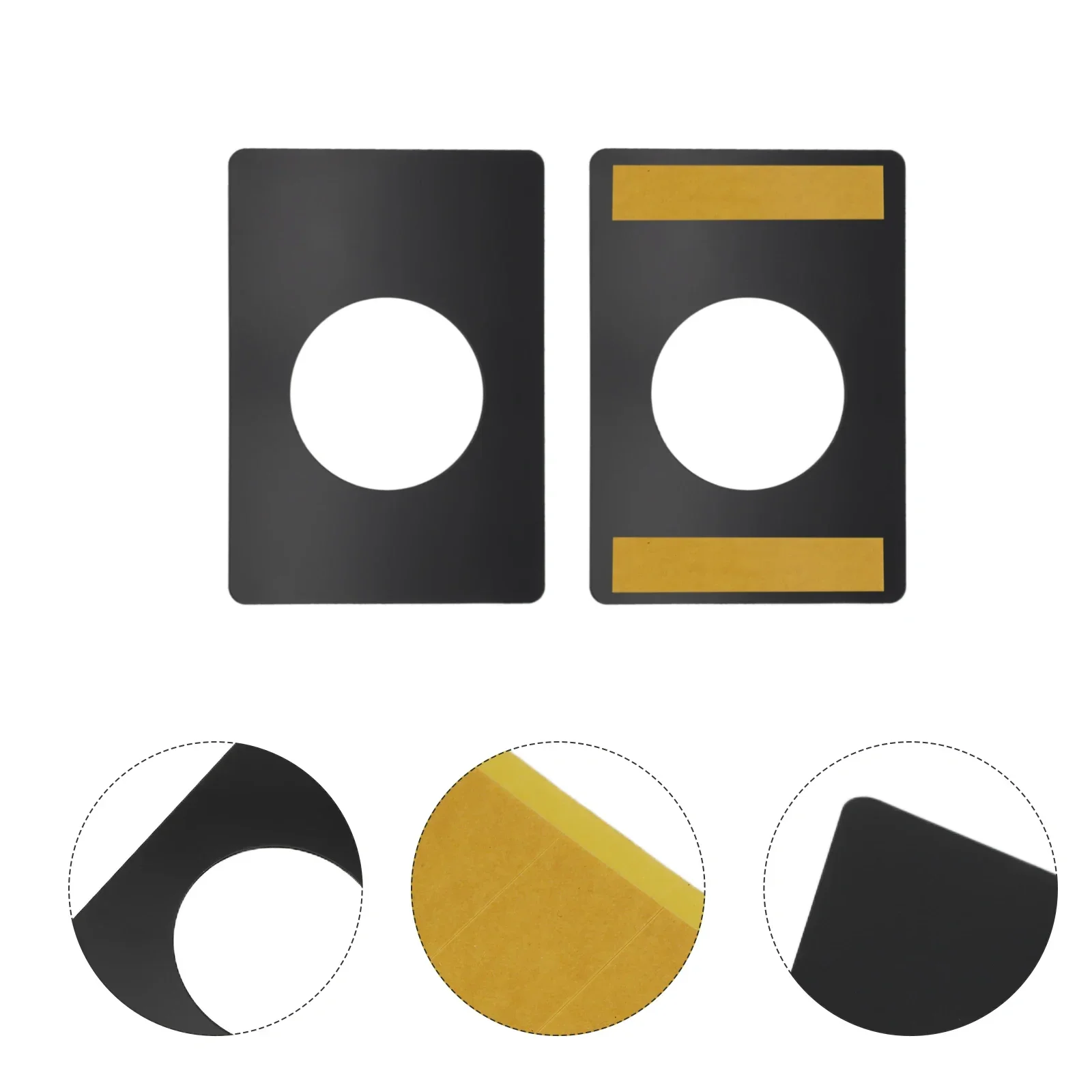 Piastra di bloccaggio a sfera con pomello per porta con catenaccio, piastra in acciaio inossidabile da 2 pezzi per rinforzare le porte, design con angoli arrotondati e lisci