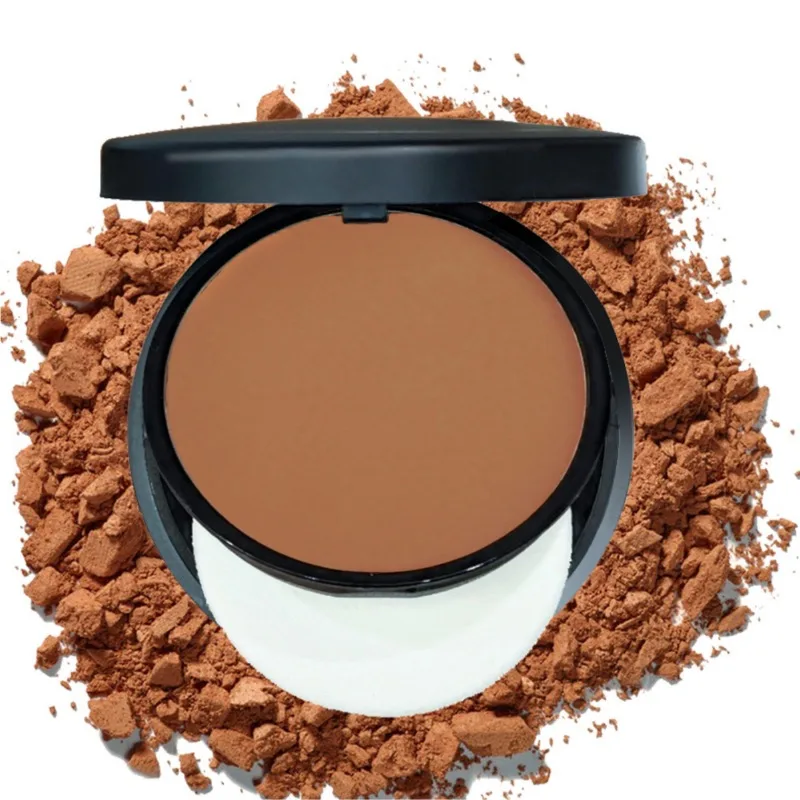 6-kolorowy puder Ciemny wodoodporny, pełny pokrowiec Kosmetyki kosmetyczne Puder Naturalny puder Puff Powder Foundation