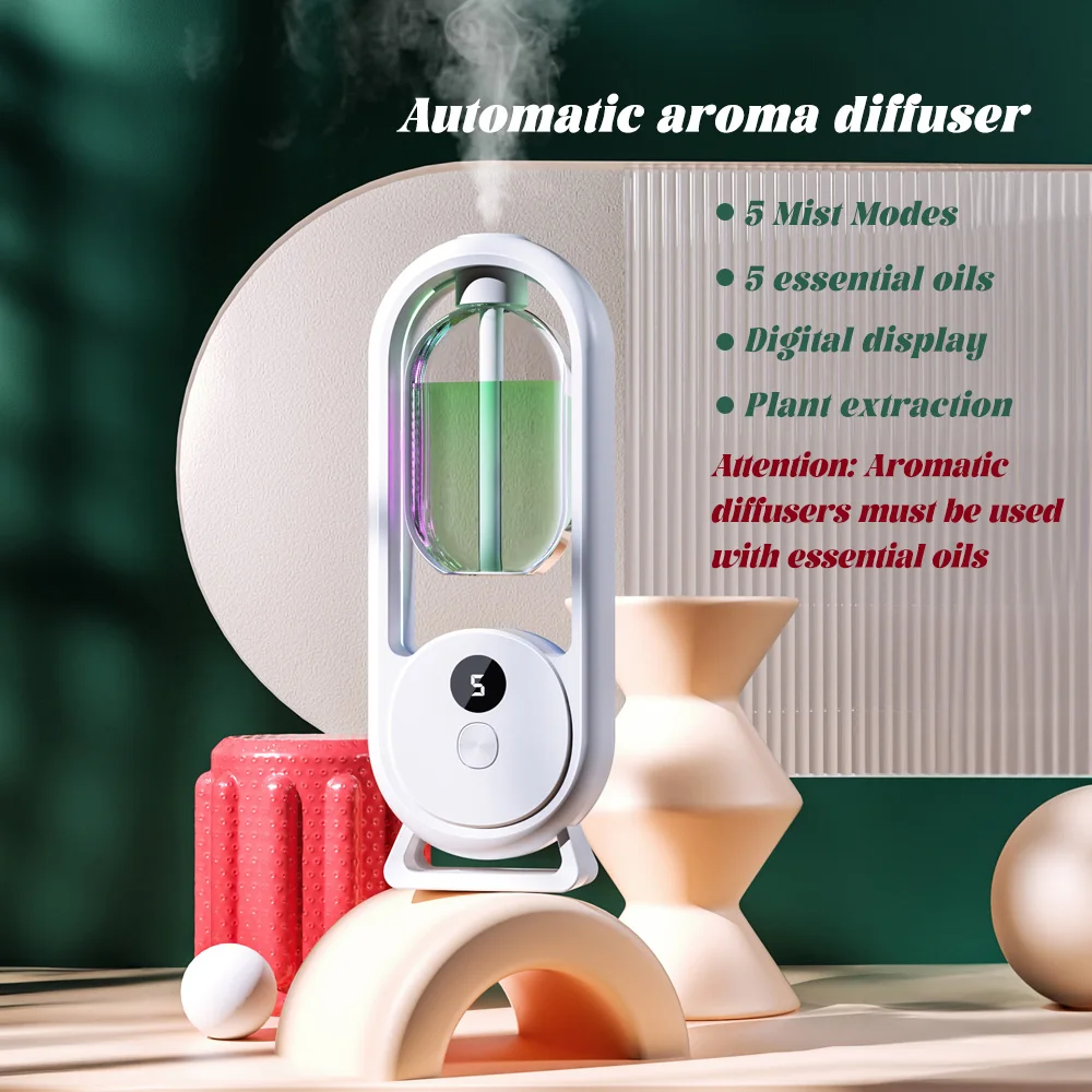 Mini aromatherapy machine essential oildiffuser home silent bedroom bathroom office night light timed humidifier rechargeable