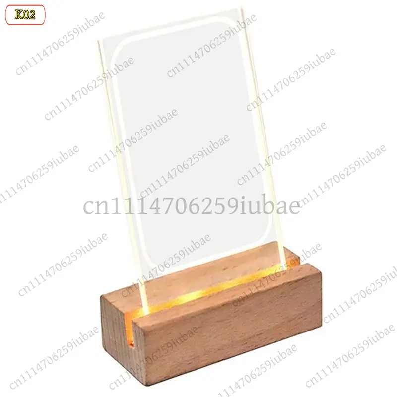 BK 3Pcs 3‑Inch LED Light Transparent Photo Frame For Instax Mini 12 Mini 11 Instant Camera