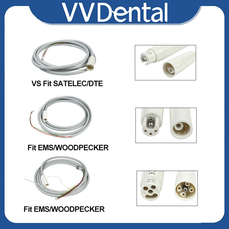 VVDental Ultrasonic Scaler Tube Detachable Cable Connecting Tube Pipe Hose Fit EMS Woodpecker Satelec DTE Handpiece