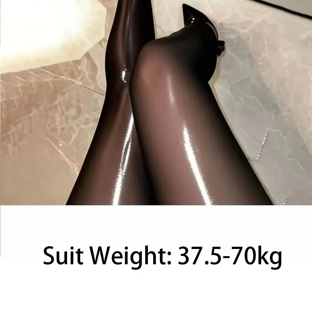 جديد مثير 8D السلس لامعة الجوارب لامعة لامعة عالية الخصر جوارب طويلة لينة أورورا الجوارب الطرف