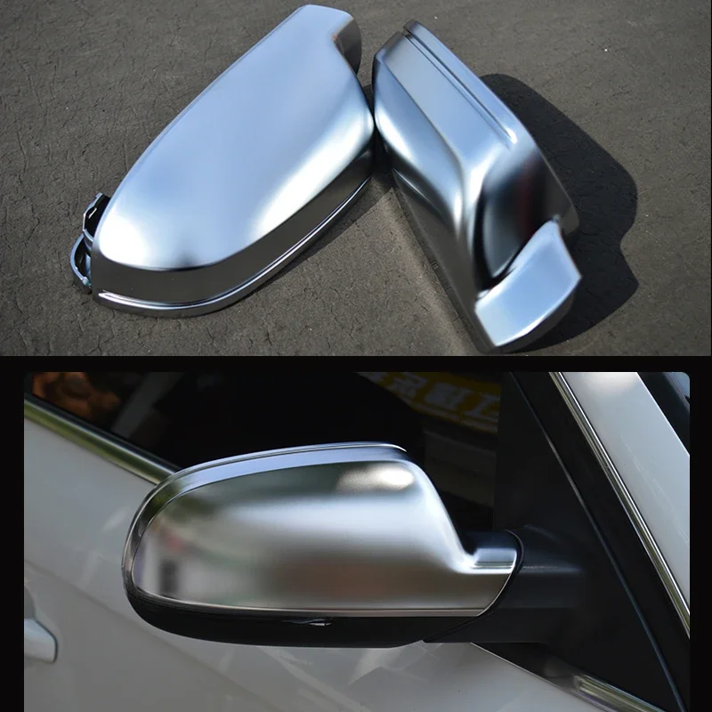 For Audi A3 8P A4 A5 S5 B8.5 B8PA RS5 RS4 RS3 Side Wing Mirror Covers Caps Silver Matte Chrome 2009 20102012 2013 2014 2015 2016