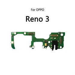 For OPPO Reno 3 Pro 4 5 7 SIM Card Reader Socket Tray Slot Microphone Module Board Signal Antenna Connect Flex Cable