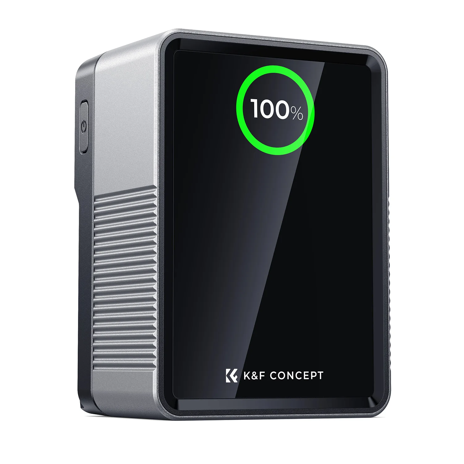 بطارية K&F CONCEPT V99 Pro Mini V-Mount 99Wh 100W شحن سريع ثنائي الاتجاه 6 منافذ بطارية إخراج شاملة