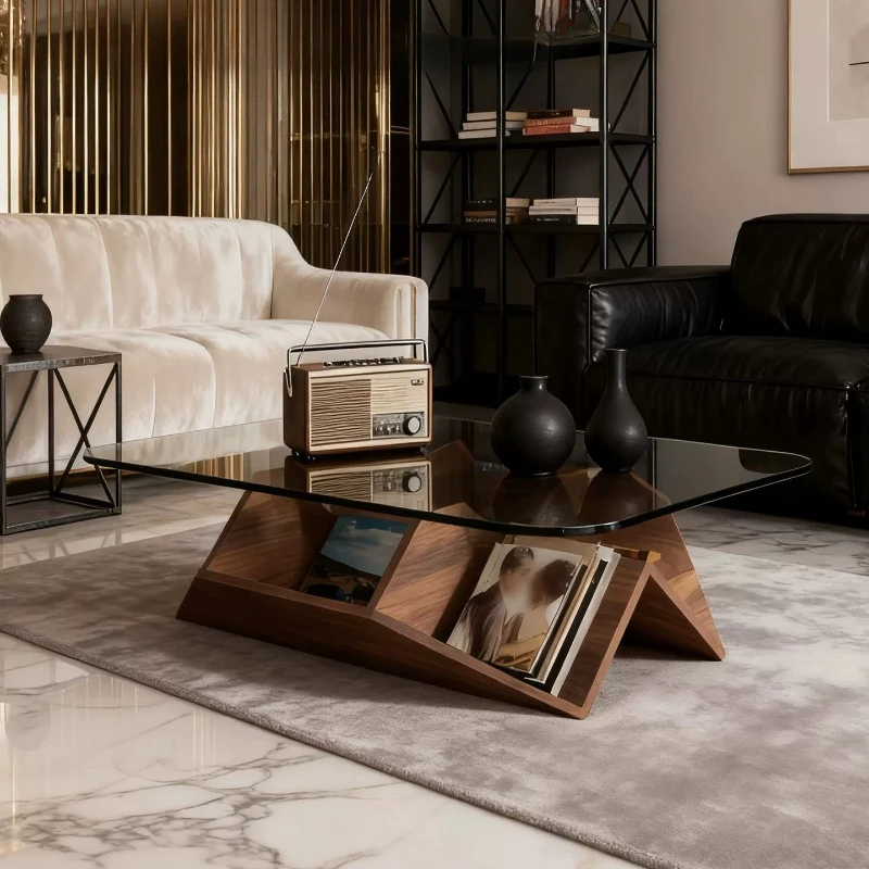 Unquie Rectangular Coffee Tables Multifunction Bauhaus Mid Century Tea Table Living Room Hotel Mesas De Centro Furniture Home
