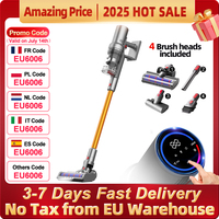 Wireless Handheld Vacuum Cleaner ABIR VC205,27000PA,Smart Dust Detction, Big Touch Screen,Auto Speed,Smart Vacuum for Pet Home