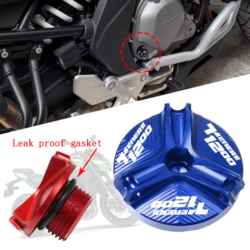 Motorcycle Fashion CNC Engine Oil Filler Cap Oil Plug Cover For yamaha Super Tenere tenere1200 Tenere 1200 XT1200Z XR1200ZE