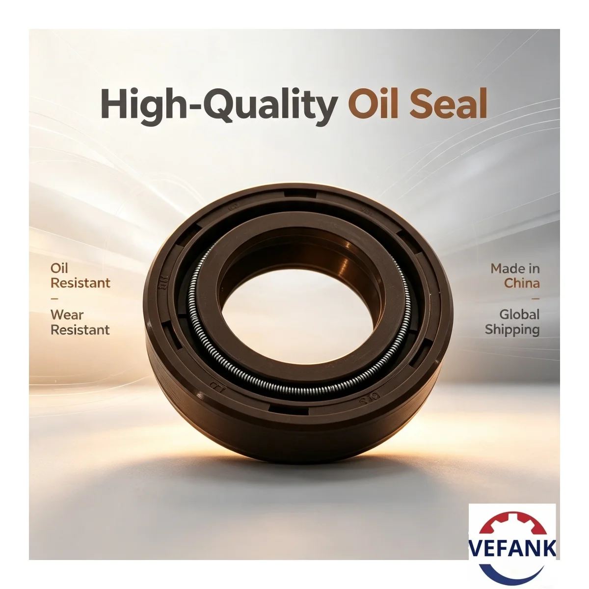DC 19*32*7 Oil Seal (NBR),double-lip, spring-loaded, metal-cased oil seal,oil and wear-resistant，suitable for mechanical sealing