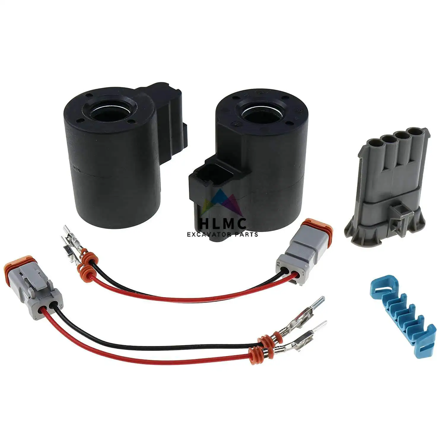 Aftermarket New Coil Solenoid Kit Hardware Transmission 87456900 Fits Loader Backhoe Models570L 580L 580M 585G +