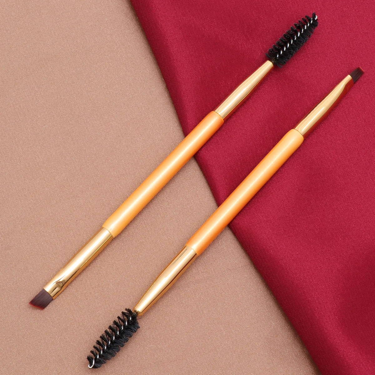 

3Pcs Makeup Brush for Eyebrow Professional Dual Tip Eyebrow Tool Beveled Edge Bristles Portable Travel Friendly