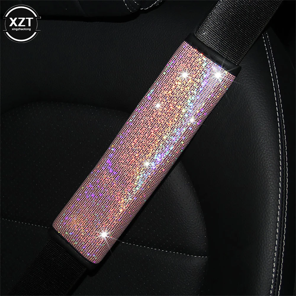 Seat Belt Covers Car Shoulder Pad Seat Belt Car Accessories for Adults Youth Kids Interior Pink Princess Bow Decor Car