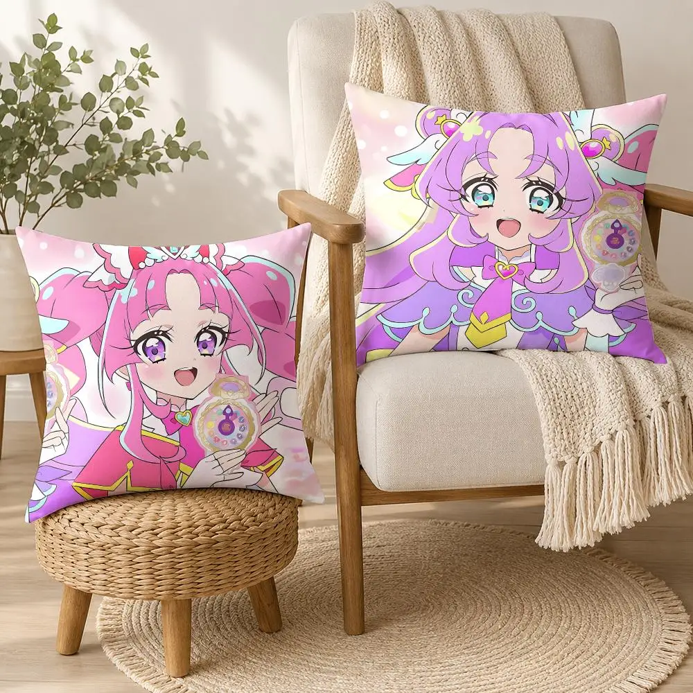 Star D-Detective Precure Cushion Cover Square Decorative Throw Pillow 40x40cm For Sofa Bedroom Living Room Home Decor