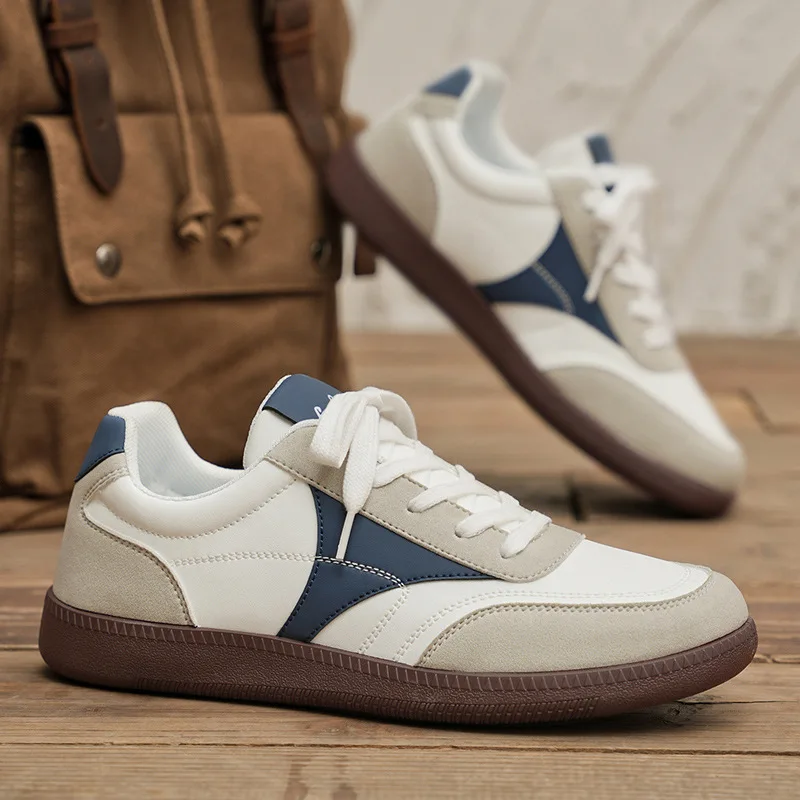 

Кроссовки большого размера, осенние трендовые мужские кроссовки, универсальная повседневная обувь с низким берцем, мужские нескользящие спортивные туфли на мягкой подошве на плоской подошве