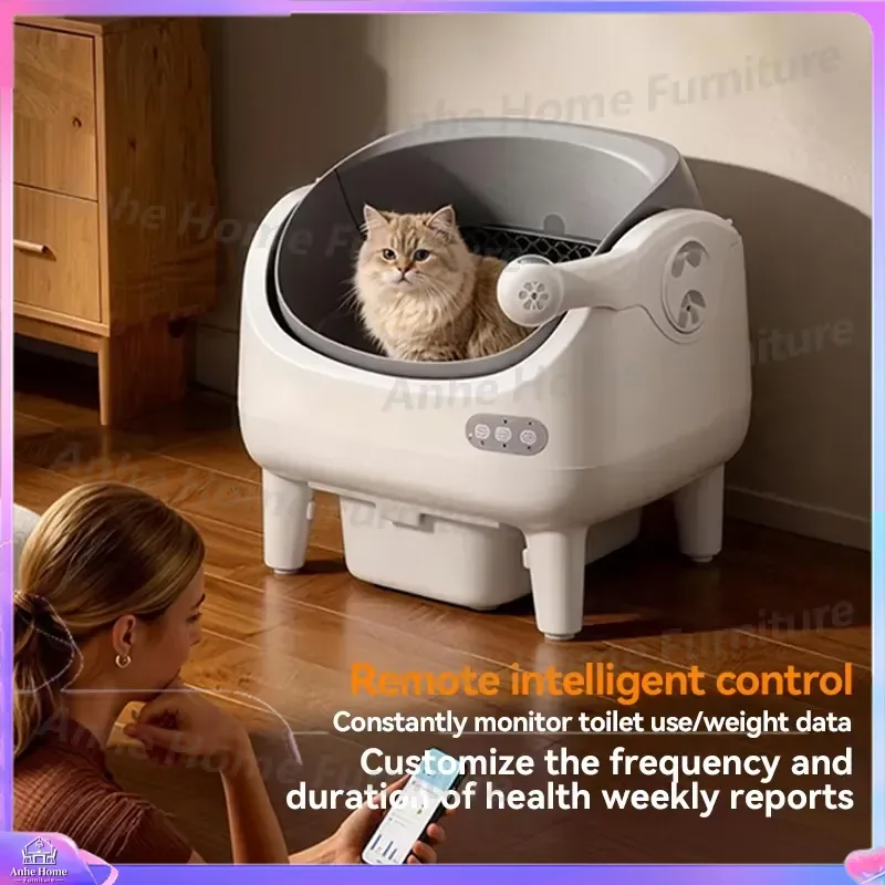 Automatic Cat Litter Box with Dual Radar Infrared Anti-Entrainment Spray Dust-Proof Deodorization Low Noise Smart