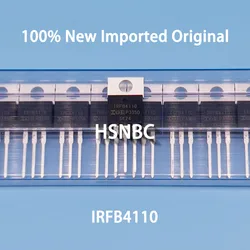 10 шт./лот IRFB4110PBF IRFB4110 FB4110 TO-220 100 В 180 А MOSFET N-канальный силовой транзистор 100% новый импортный оригинал