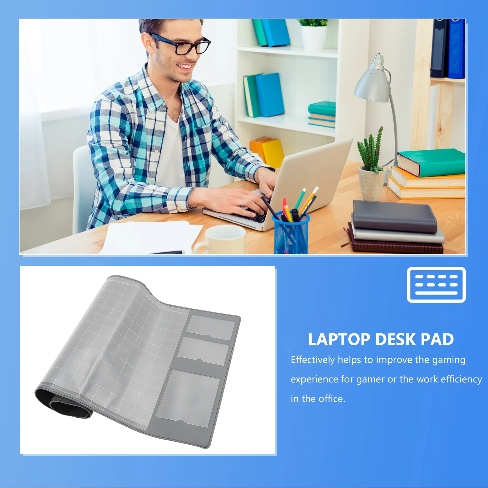 

Large Keyboard Mat Mouse Cushion Nonslip Ergonomic Comfortable Desk Mousepad Gaming Mouse Mat Pc Accessories Desk Pad