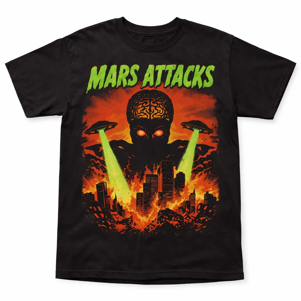 

Retro Sci-Fi Style Graphic T-Shirt for Men