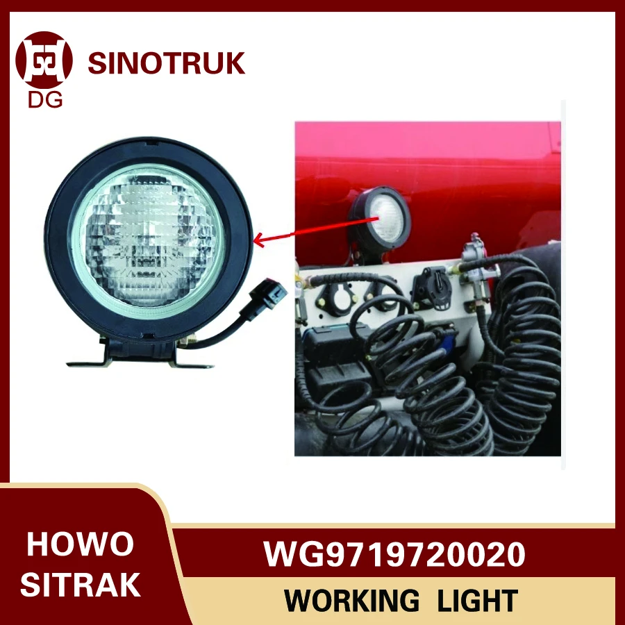 

Sinotruk Howo A7 T7h T5G C7 Sitrak Working Light Wg9719720020