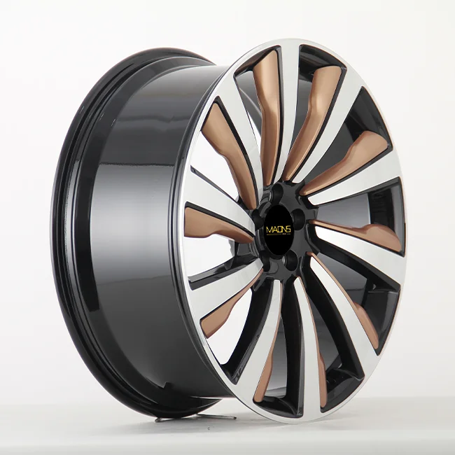 Wholesale Wheelshome Maons 6061-T6 22/23 Inch Black Machined Face with Bronze/Gunmetal Spoke Forged Alloy Wheels for Range Rover