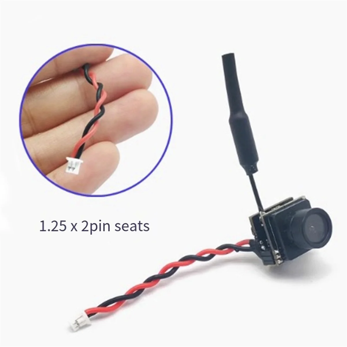 كاميرا Yours Micro-Type AIO 800TVL 5.8 جيجا هرتز 25 ميجاوات FPV مع مجموعة هوائي نحاسي ثنائي القطب لطائرة FPV Quadcopter Drone 701U-C