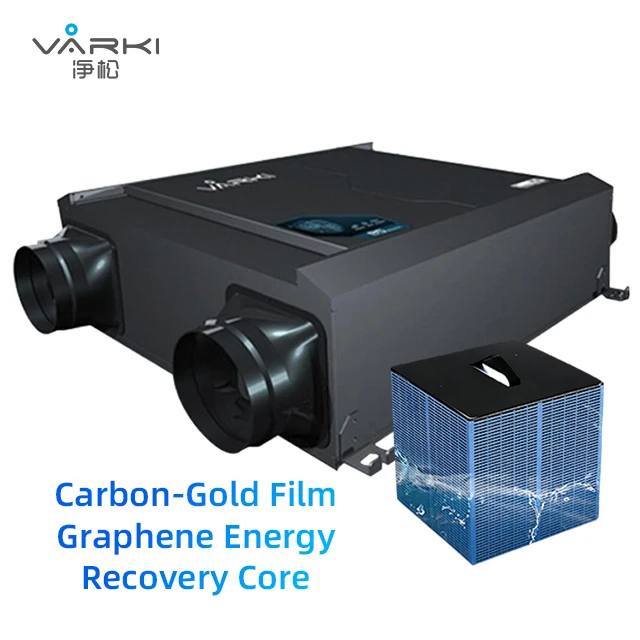 250m³/h Bidirectional ERV HRV Ventilation System Recuperation Energy Recovery Ventilator Heat Exchanger with Smart Controller