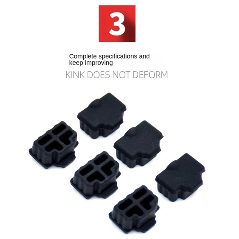 ●Rj45 Silicone Dust Plug Dust Cover Dust Cap Router Switch Network Cable Interface Computer Network Cable Dust Cap-ABFB