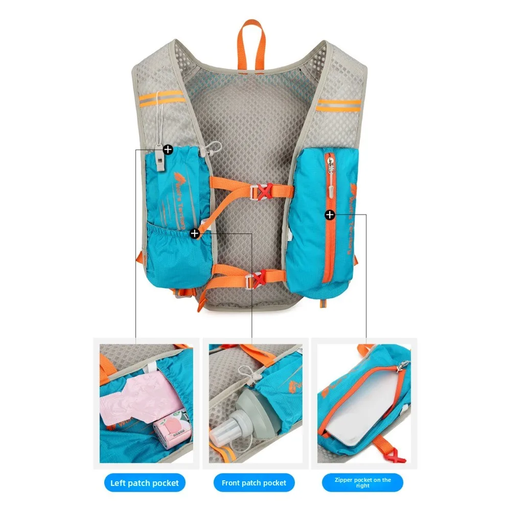 Waterproof Reflective Running Vest Pack Breathable Multifunctional Running Hydration Vest Bag Adjustable Convenient
