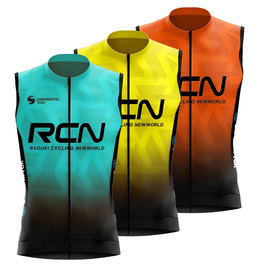 Rvouei Spring and Autumn New Windproof Cycling Jersey Vest Bike Sleeveless Lightweight Breathable Vest Bicycle Cloting Ciclismo