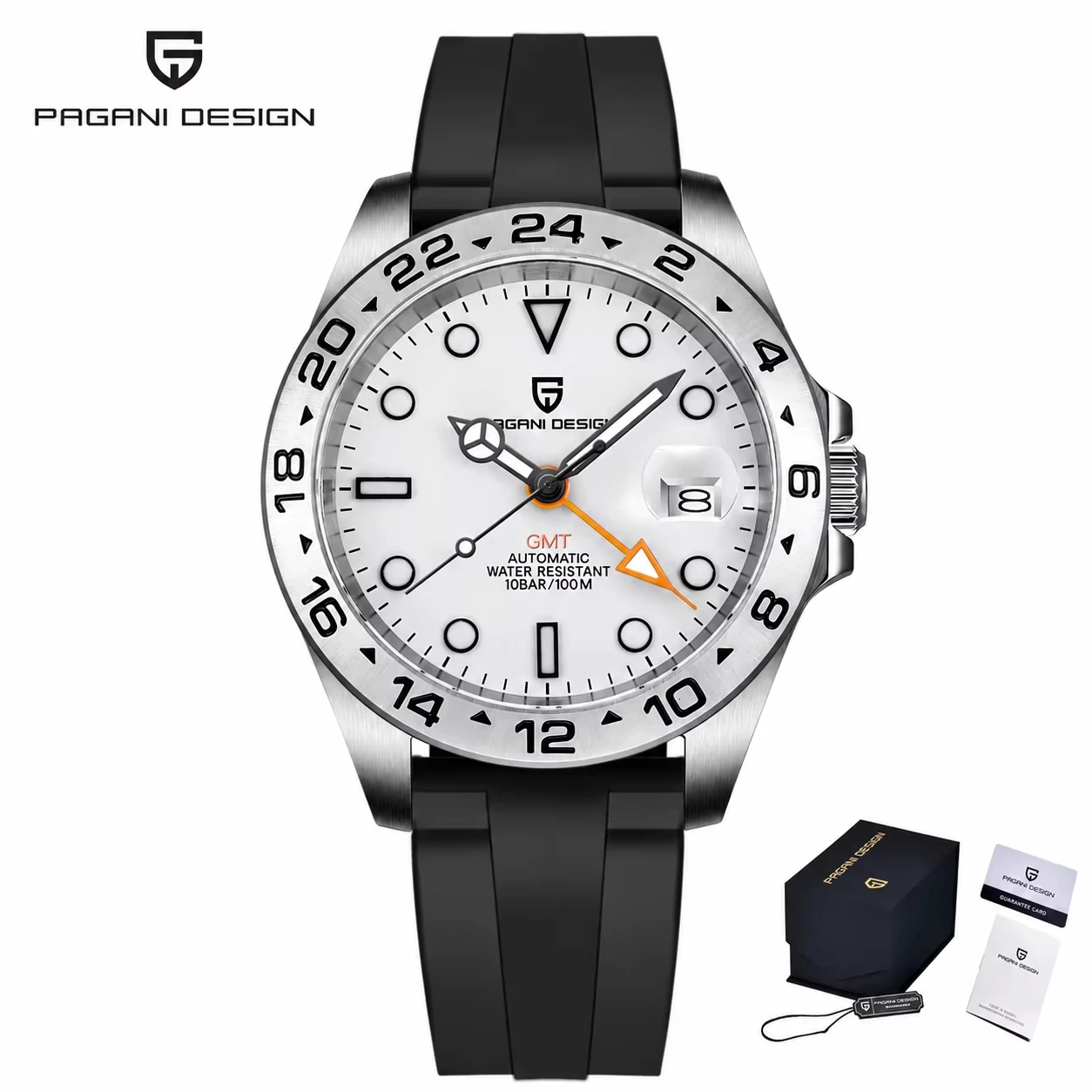 2026 PAGANI Design New Men's Automatic Mechanical Watches GMT Watch 42mm Sapphire Stainless Steel Waterproof Watch Reloj Hombre image 3