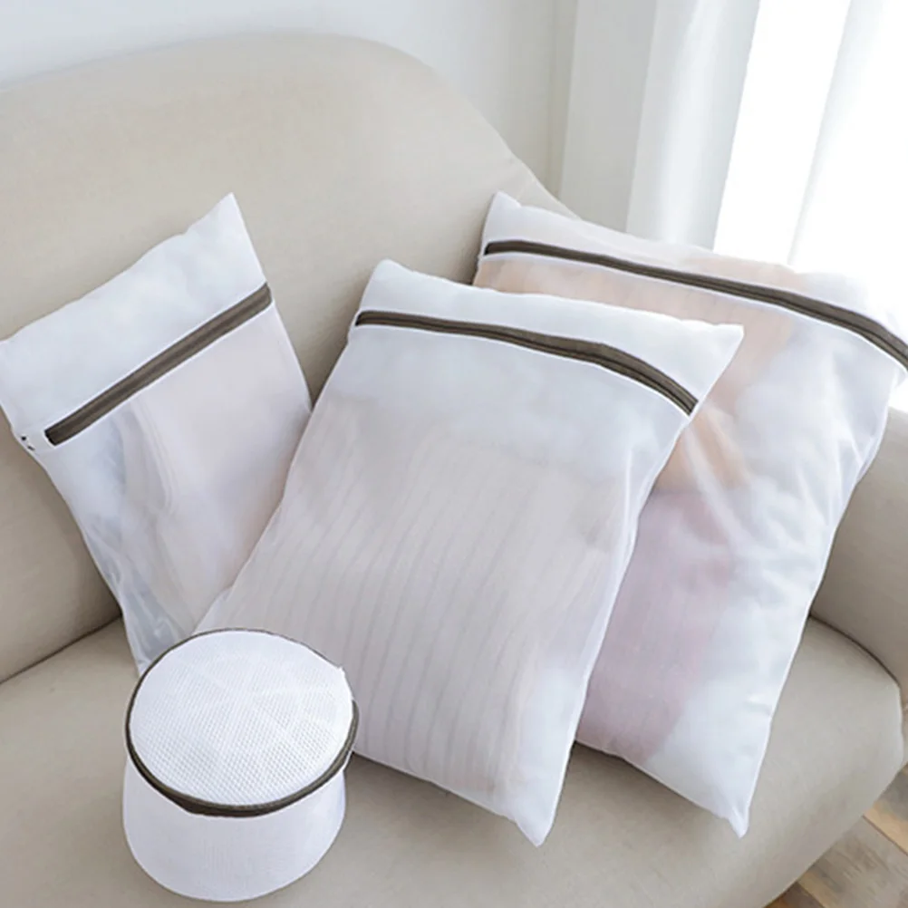 

10pcs Laundry Washer Dryer Safe Strong Zipper Bra Washing Bag Mesh Lingerie Bag Underwear Washing Pouch Snag Resistant