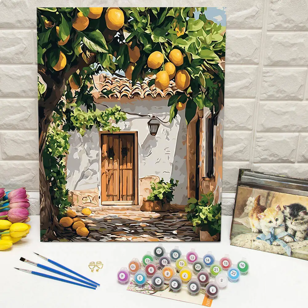 Disney Malen nach Zahlen Tinker Bell Malen auf Leinwand Lotus Digitales Ölgemälde Frosch Cartoon Acryl Home Decor Handgemachtes Geschenk