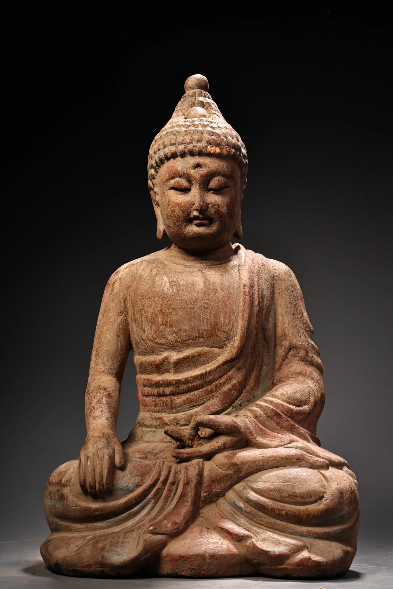 14"Old Wood Carving… - image