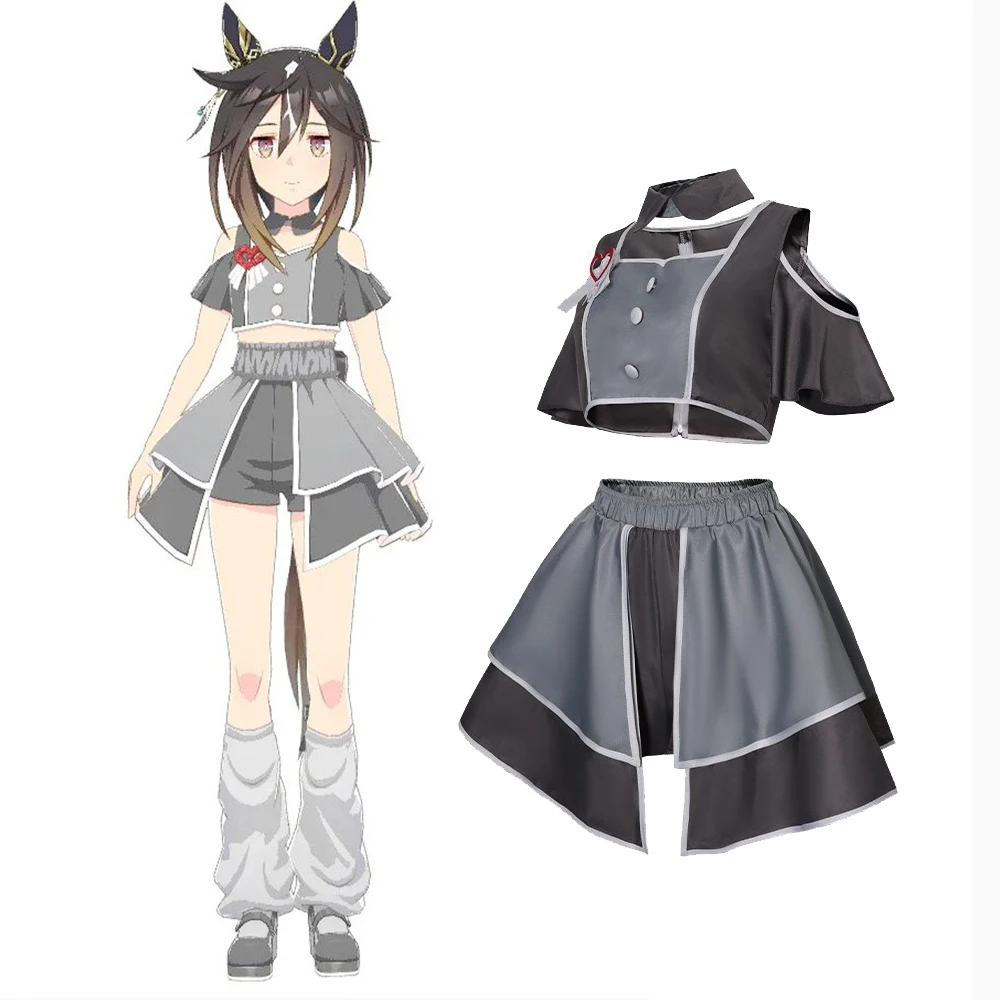

Костюм для косплея по аниме-игре Umamusume Pretty Derby, розовый, для девочек, 4,5 лет, для выступлений на сцене, 2026