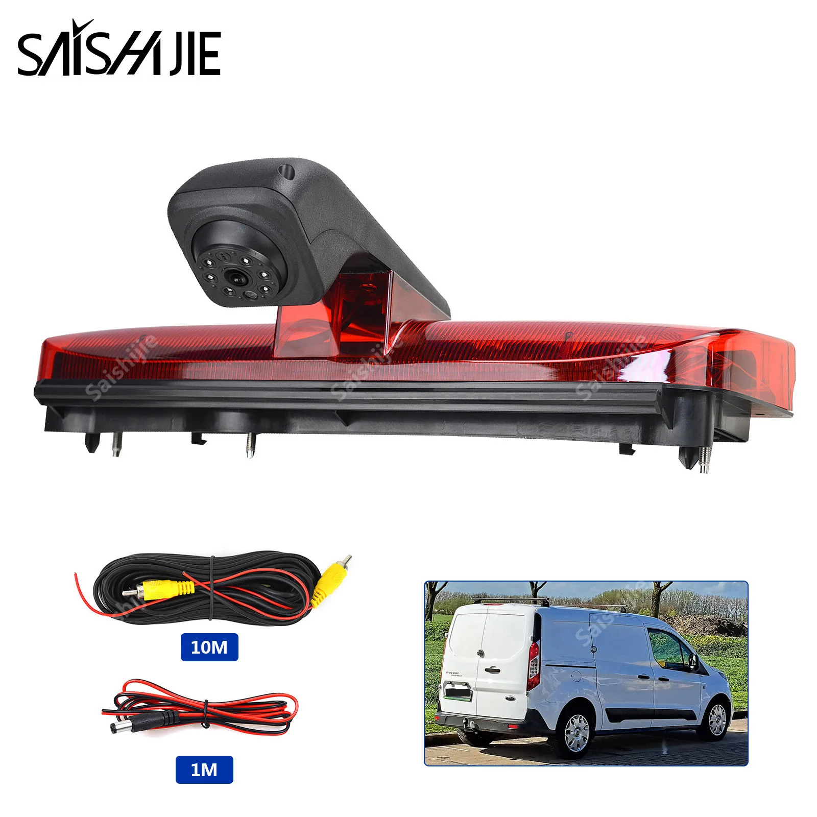 Car Brake Light Reversing Camera for Ford Transit Connect (2014-2017) Waterproof Night Vision Parking Reverse Backup Camera