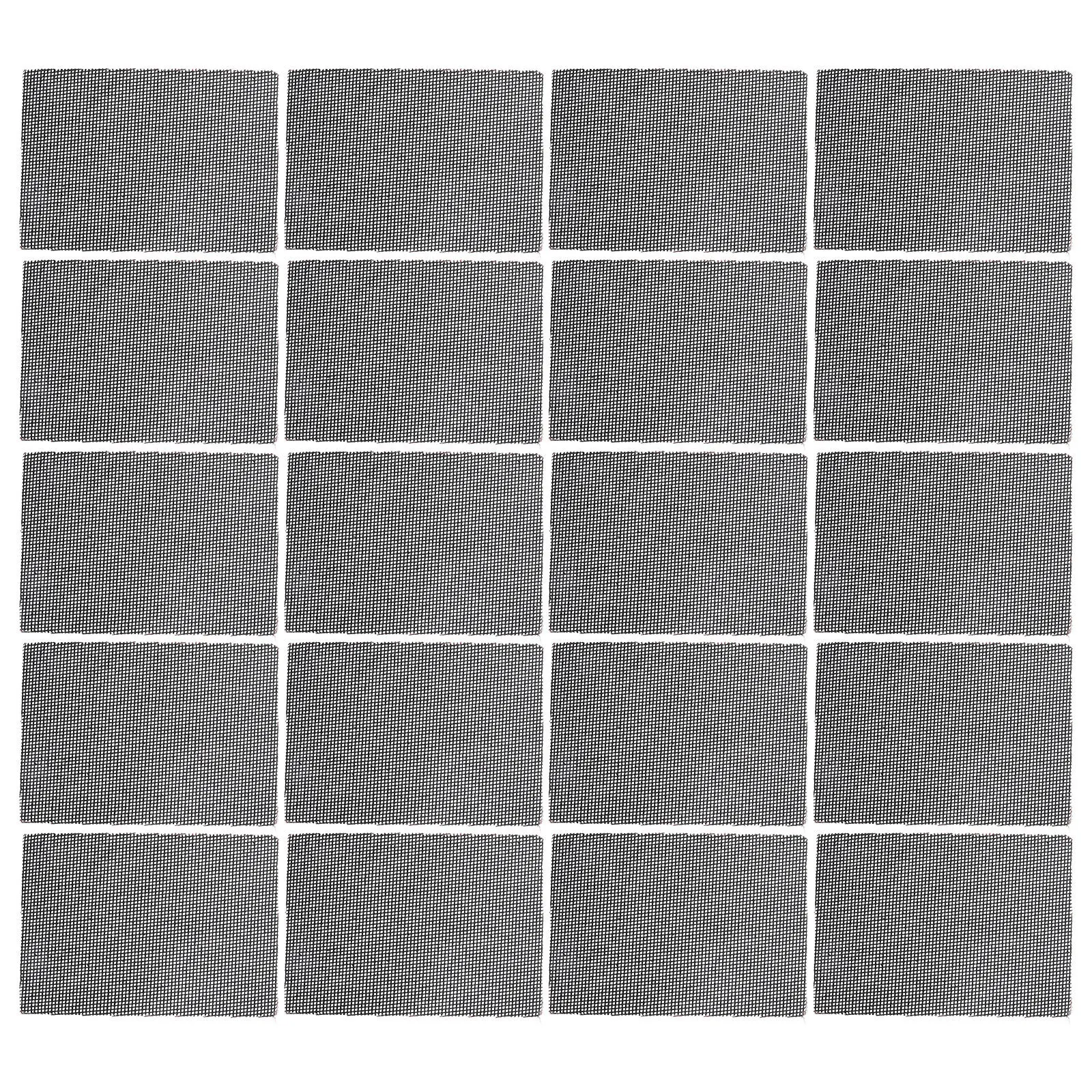 30Pcs Abrasive Grill Cleaning Screens Heavy Duty Mesh Pads Non-Scratch Deep Carbon Removal for Flat Top Griddles Gas Stoves Bbq