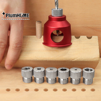 New 1 Set Guide Hole Puncher Tool 3-10mm Drill Fixture Pocket Hole Jig Vertical Drill Guide Locator Doweling Jig Positioner