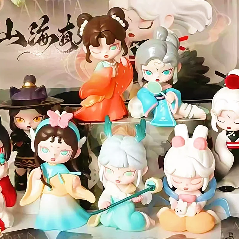 

Подлинная серия «Анита 5, горный и морской дух», слепая коробка, игрушки, античная девушка, горный дух, сказочная модель, орнамент, коллекция подарков