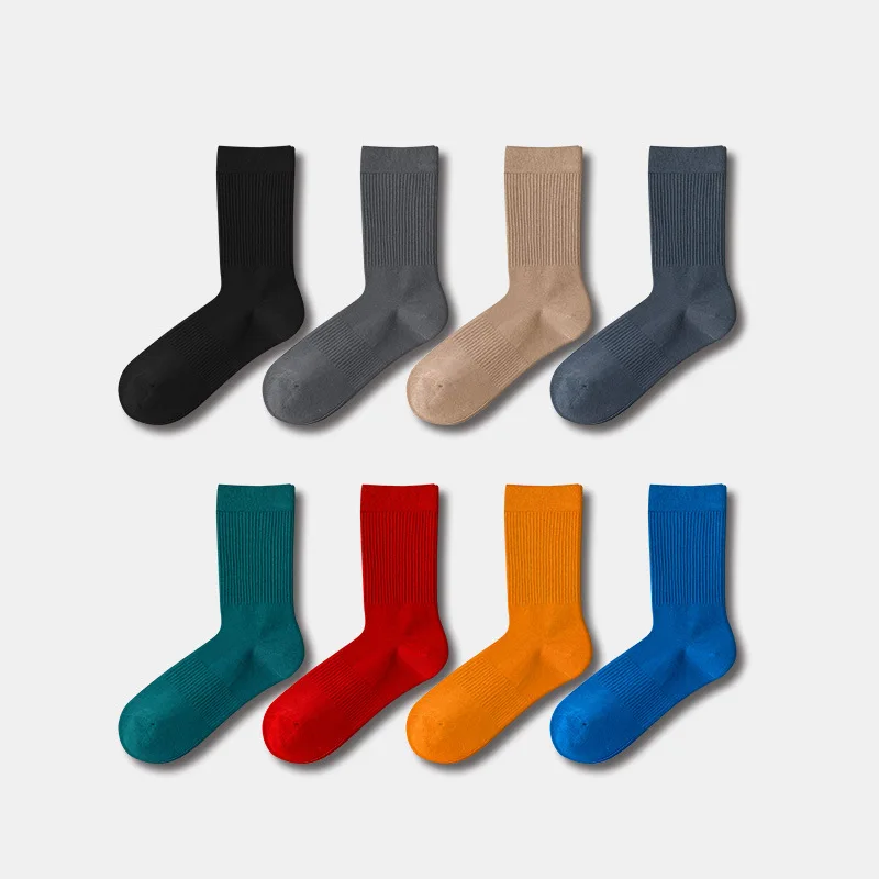 

Мужские хлопковые антибактериальные носки-полугольфы для бизнеса и спорта, однотонные, дышащие, 3 пары в упаковке