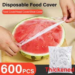 Disposable Food Cover Plastic Wrap Elastic Food Lids Kitchen Food Fresh Keeping Lids Fruit Vegetable Storage Bag Dish Covers