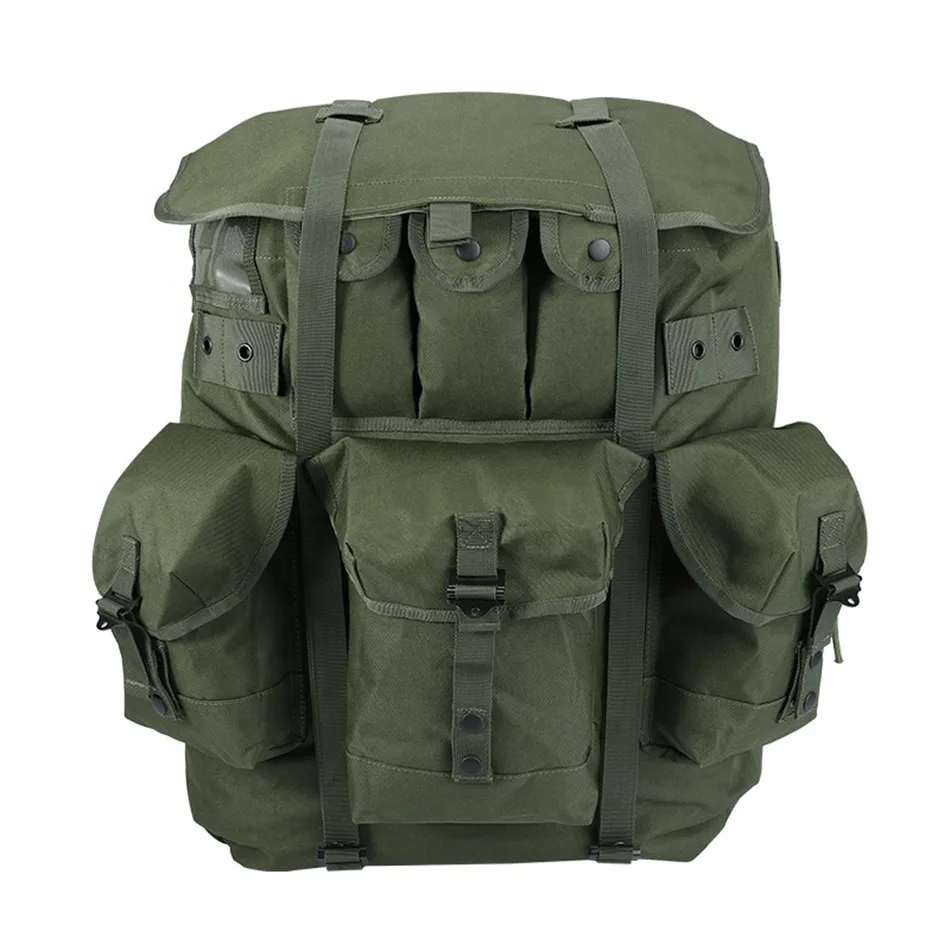 

YAKEDA Large Capacity Tactical Bag Outdoor 600D Wear resistant Camping Hiking Backpack with Iron Frame