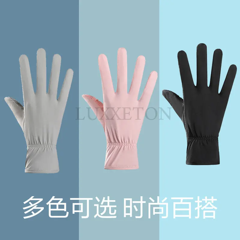 

Ice Arm Sleeves for Summer Sports UV Protection Running Cycling Driving Half Finger Long Gloves Hand Protector