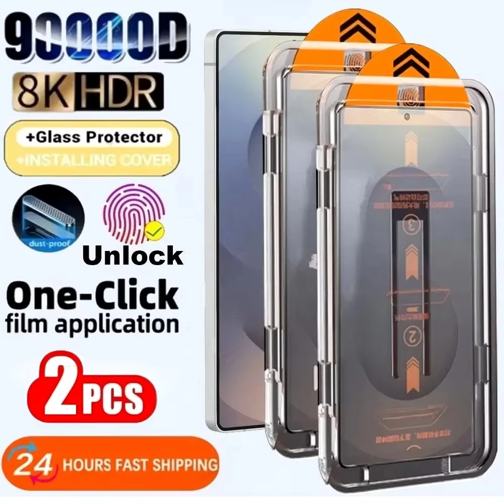 

Ultra Clear Tempered Glass For Samsung A56 A16 A36 A55 A26 A54 A73 Screen Protector For Galaxy S25 S26 Ultra Edge S22 S23 S24 FE