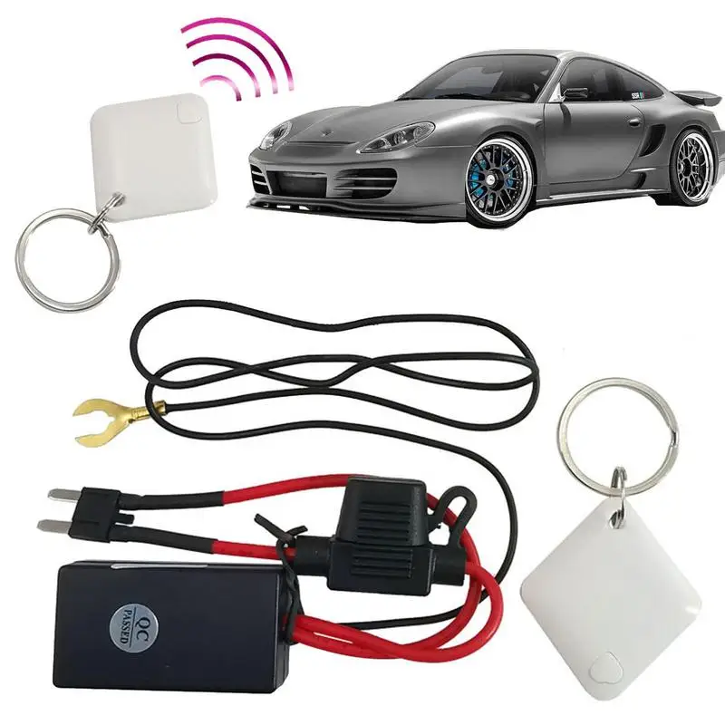 Wireless Vehicle Anti-Theft Electronic Engine Lock with Anti-hijacking RC Two Modes Auto-Sensing Car Immobilizer Security System