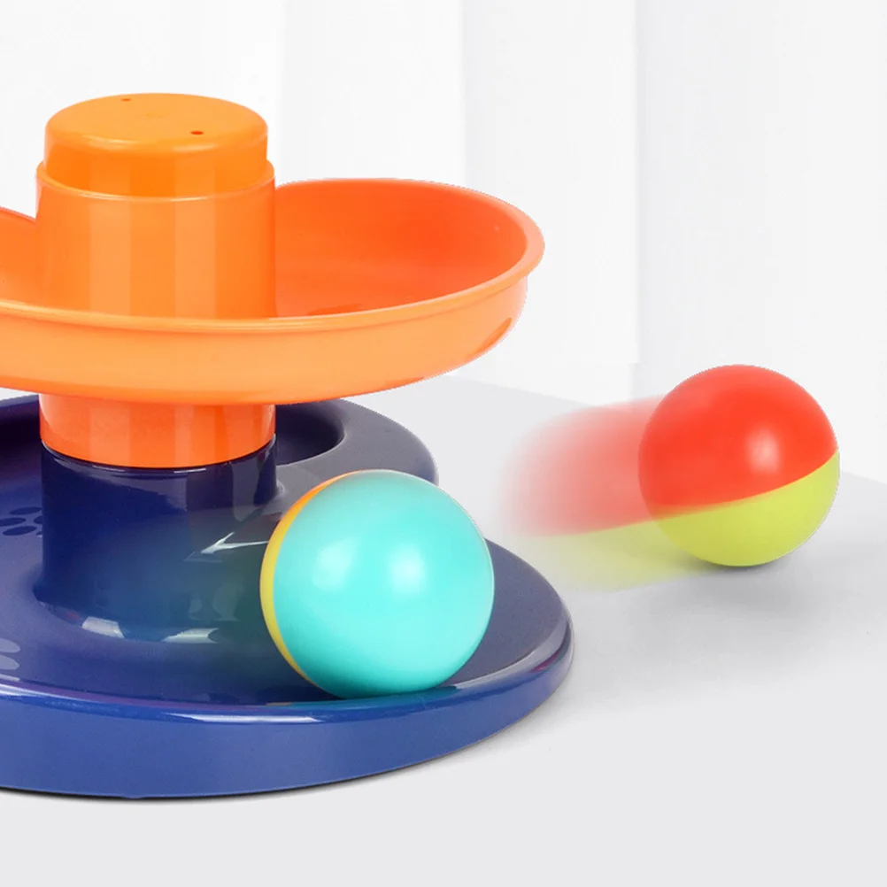 

1Set Colorful Track Tower Creative Educational Plaything for Baby Kid Improving Color Recognition Concentration Sliding Puzzle