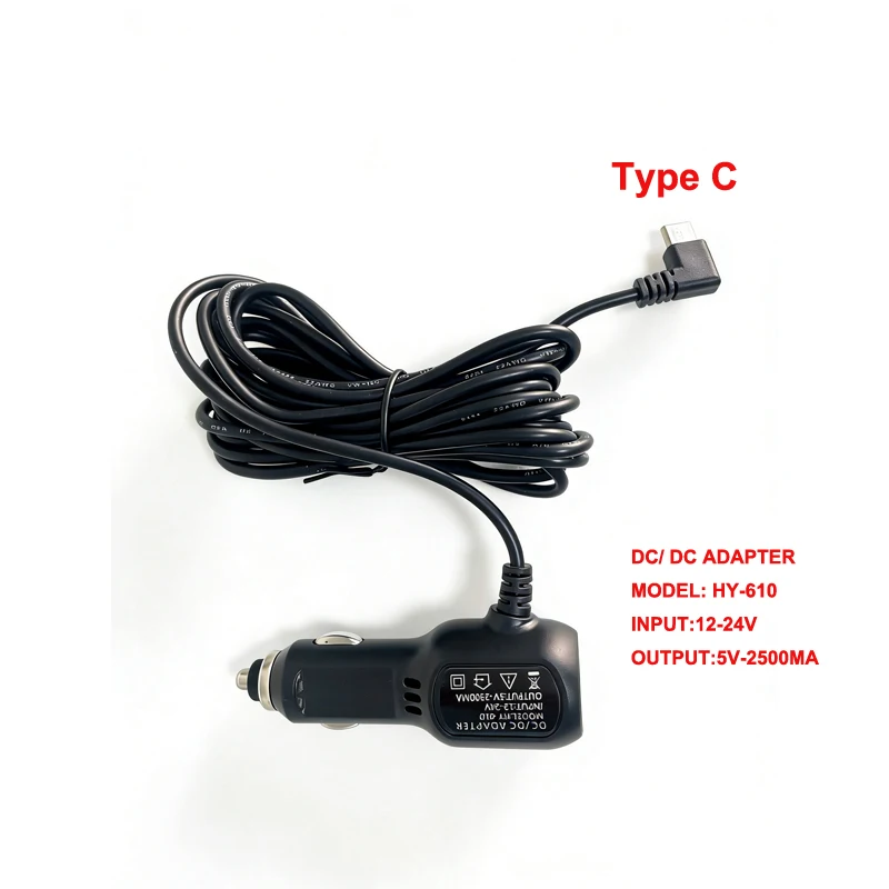 Hardwire Kit Type C Car Charger Rear Camera Back Cam GPS Accessories For F5 F9 X30 X50 P82 P83 P85 P87 K26 Dash Cam