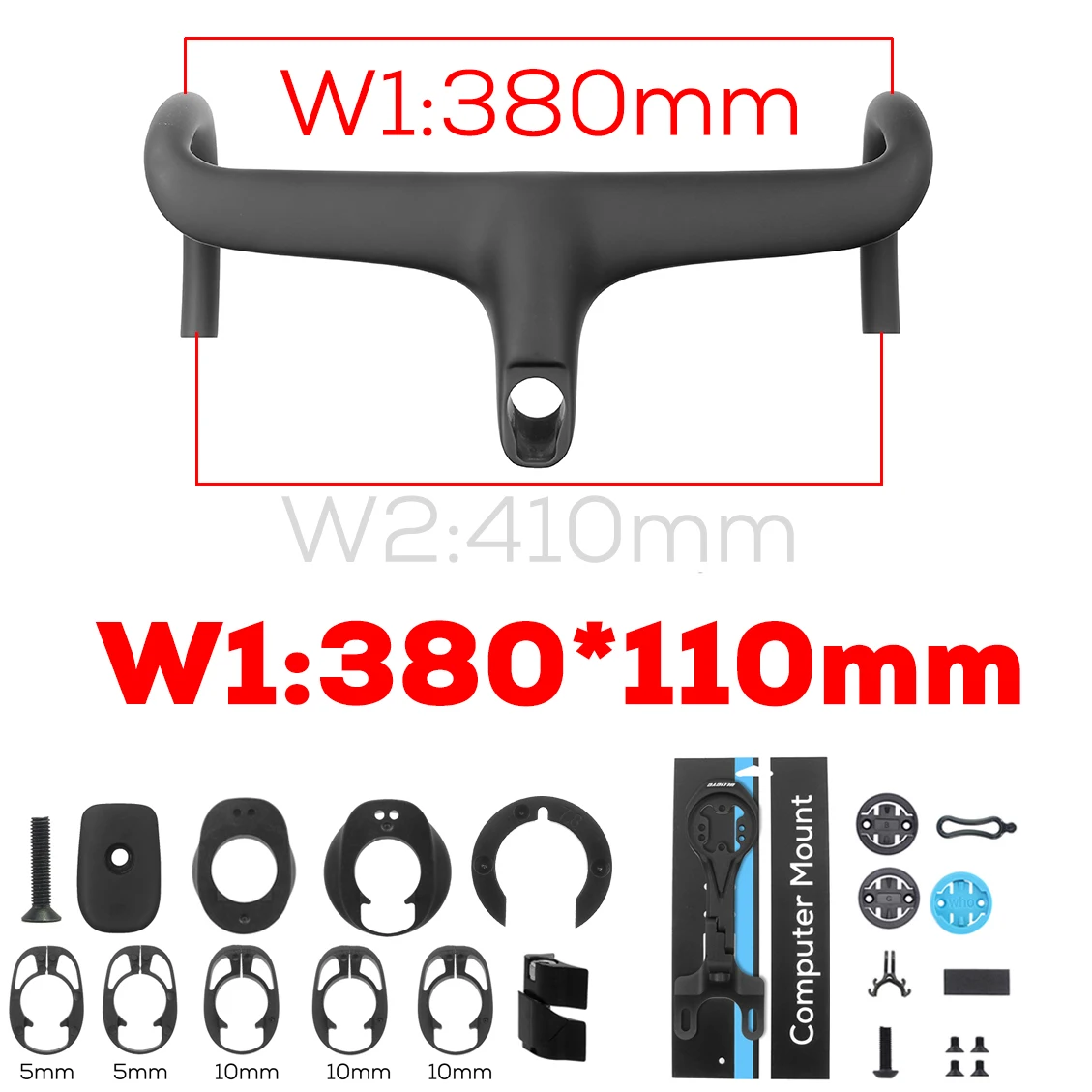 ULLICYC T4 ULTRA Racefiets Full Carbon Fiber Interne Kabel Geïntegreerde Fietsstuur Cockpit Voor 360mm-380mm Met Mount