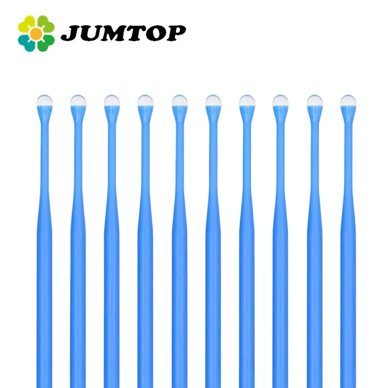 JUMTOP 10Pcs Disposable Dental Applicator Sticks Adhesive Tip Tooth Crown Porcelain Veneer Dentistry Materials Brush Applicator