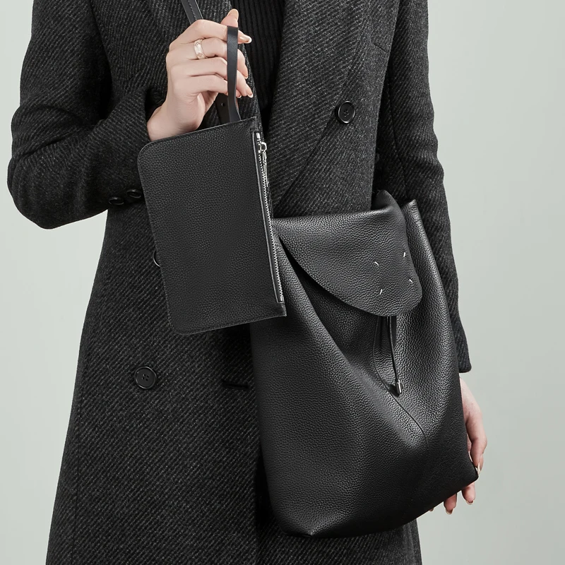 

Toptrends Cowhide Genuine Leather Hobo Shoulder Bags For Women New 2025 Luxury Designer Crossbody Shopper Bucket Ladies Handbags